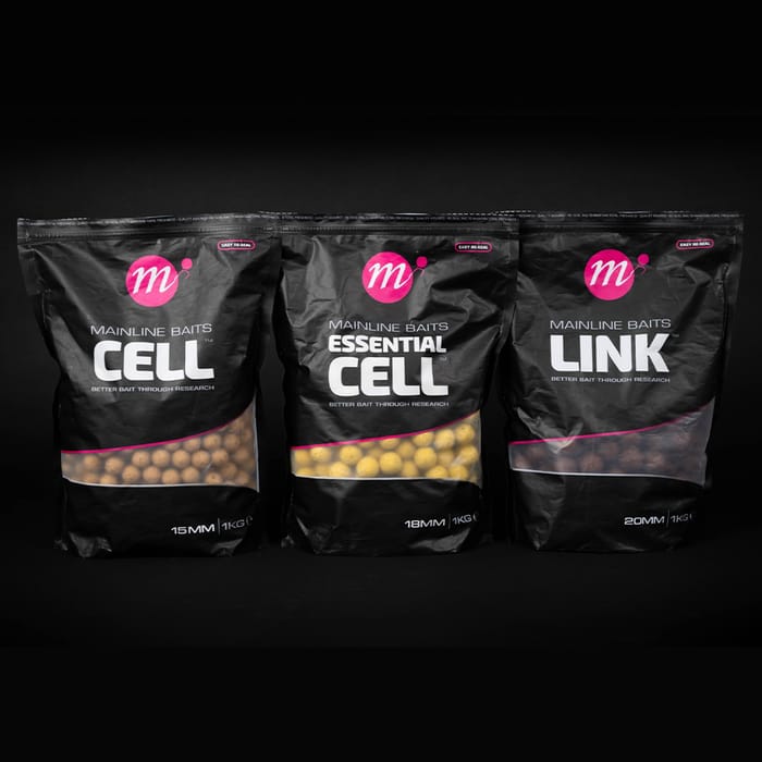 Mainline Essential Cell Shelf Life Fishing Boilies Range