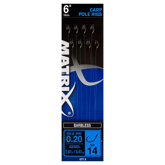 Matrix 6" Carp Pole Rigs Barbless1