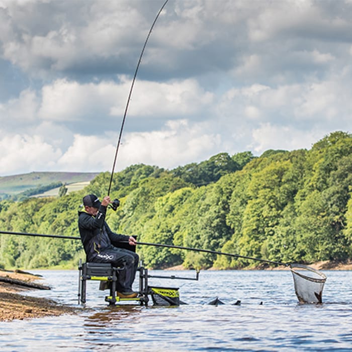 Matrix Ethos XRD Feeder Fishing Rod In Use 2
