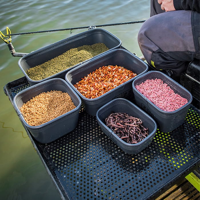 Matrix EVA Stacking Bait Tub Set In Use 1