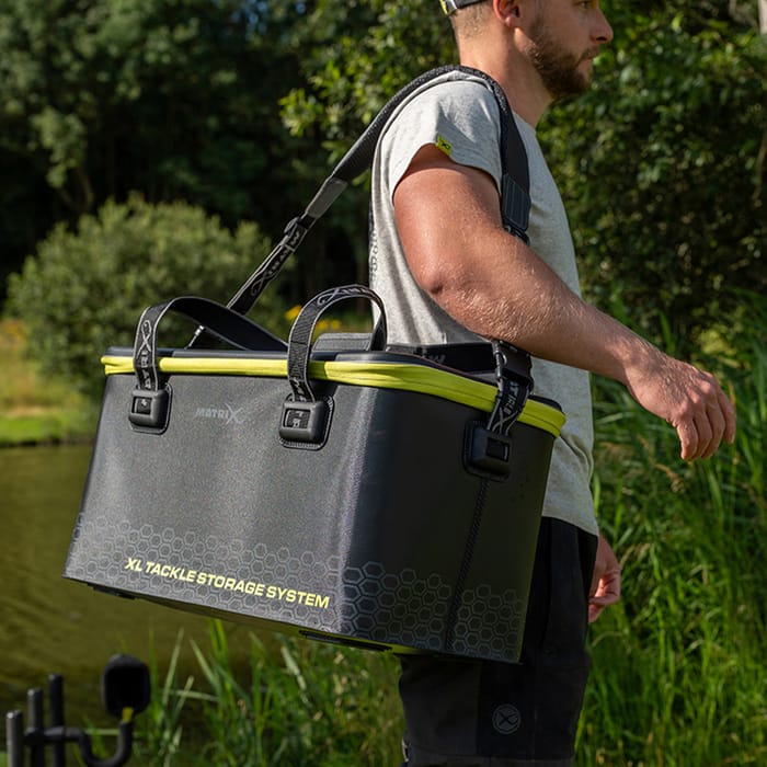 Matrix EVA XL Loaded Tackle Storage System In Use 1