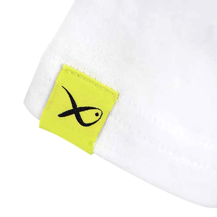 Matrix Hex Print White T-Shirt Close Up 4