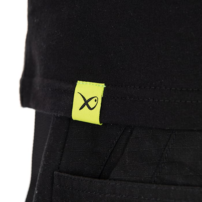 Matrix Large Fade Logo T-Shirt - Black / Lime
