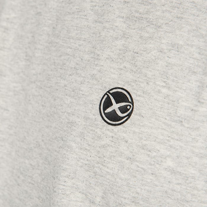 Matrix Large Logo Marl Grey / Lime Fishing T-Shirt Logo 1
