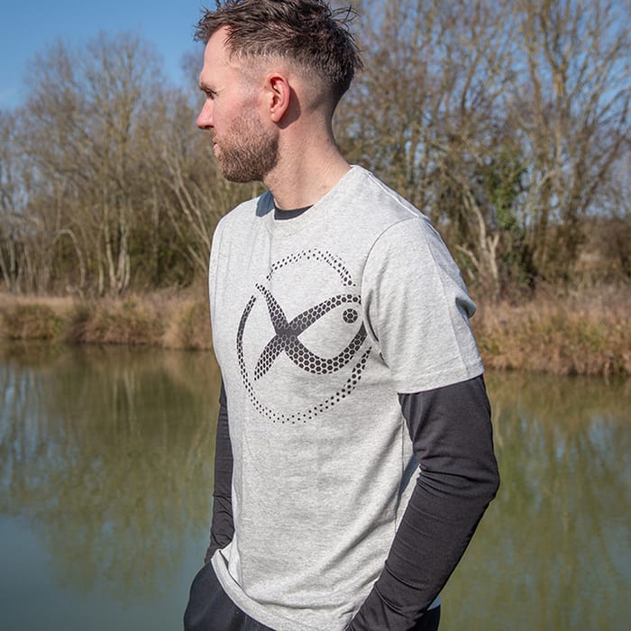 Matrix Large Mesh Logo T-Shirt - Grey