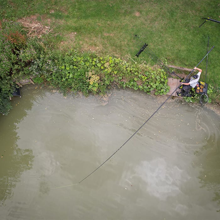 Matrix MTX V2 Margin 1 Fishing Pole Package 8.7m In Use