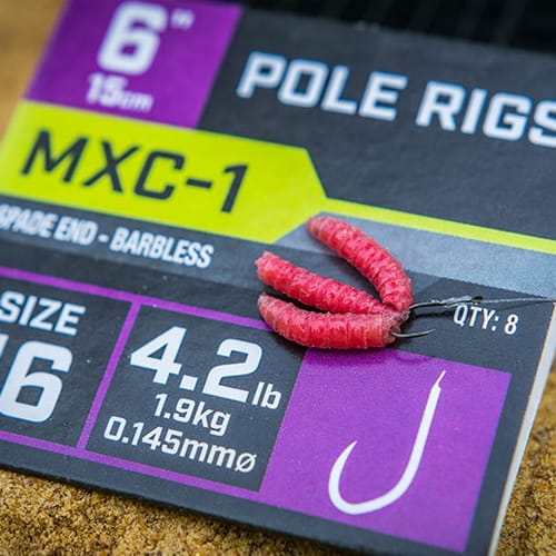 Matrix MXC-1 Spade End Barbless Pole Rigs 15cm 3