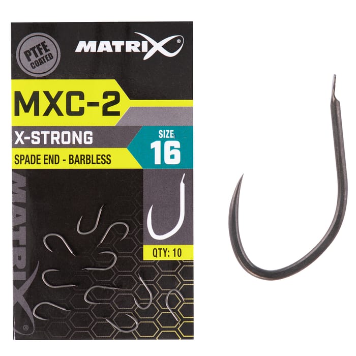 Matrix MXC-2 X-Strong Spade End Barbless Hooks