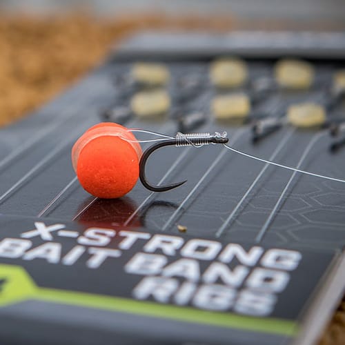 Matrix MXC-4 Eyed Barbless X-Strong Bait Band Rigs 10cm 2