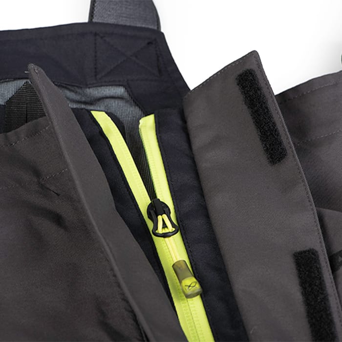 Matrix Tri-Layer Fishing Salopettes 25K Close Up Chest Zip