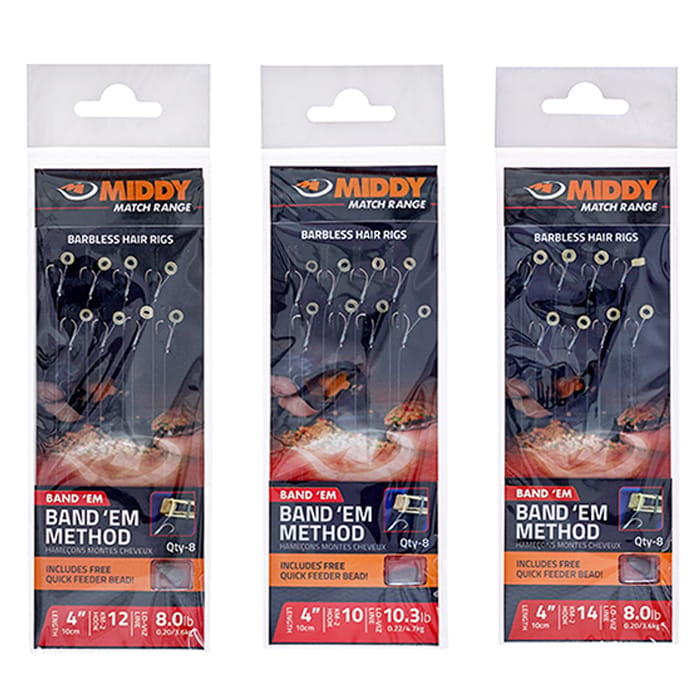 Middy 4 Band Em Method Barbless Hair Rigs Main