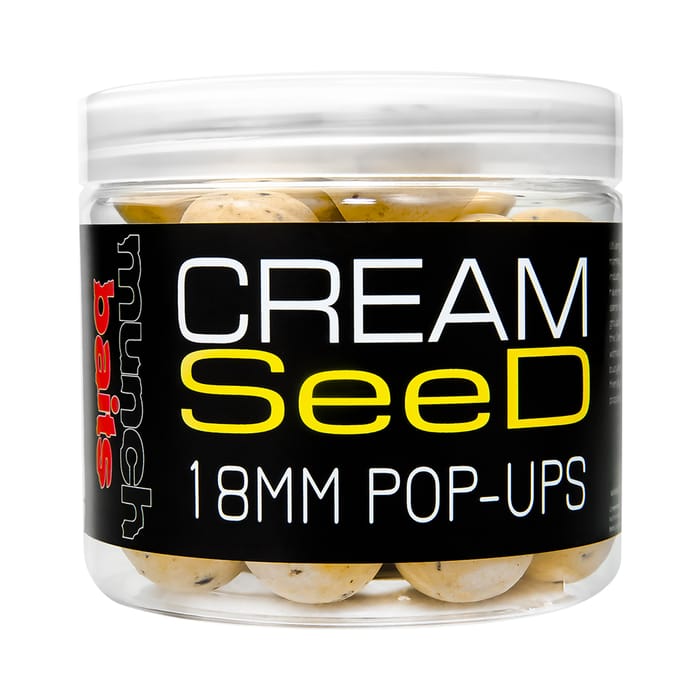 Munch Baits Cream Seed Pop Ups 18mm