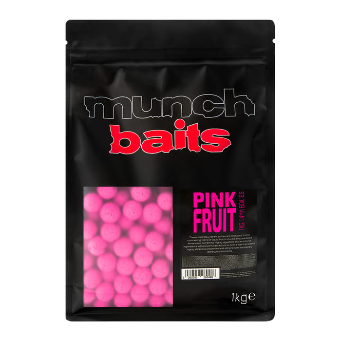 Munch Baits Pink Fruit Boilies 14mm
