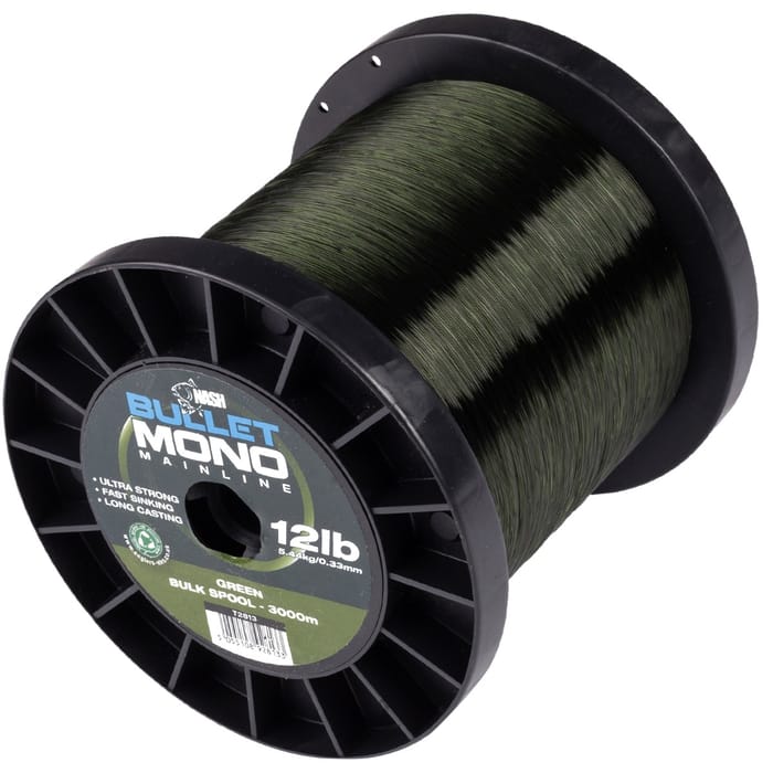 Nash Bullet Mono 3000m Green 12lb