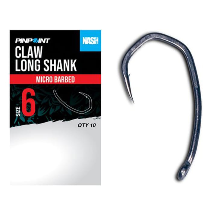Nash Claw Long Shank Hook - Micro-Barbed 3