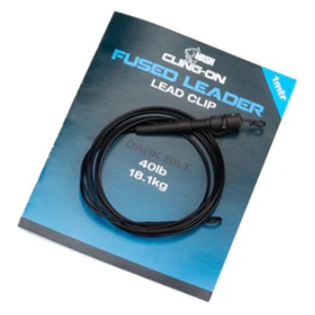 Nash Cling-On Fused Leader Lead Clip - Dark Silt