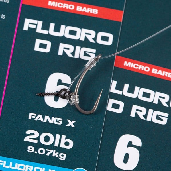 Nash Fluoro D Fishing Rigs Close Up 1