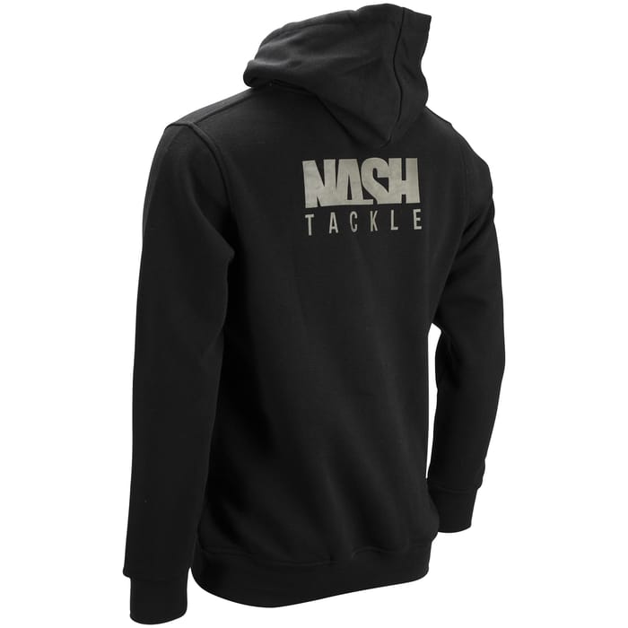 Nash Tackle Black Fishing Hoodie Back 1