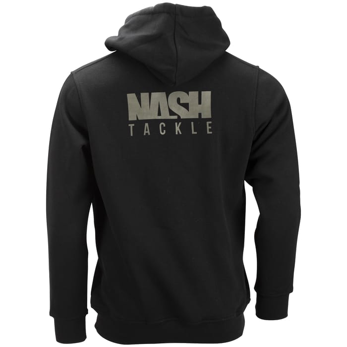 Nash Tackle Black Fishing Hoodie Back 2