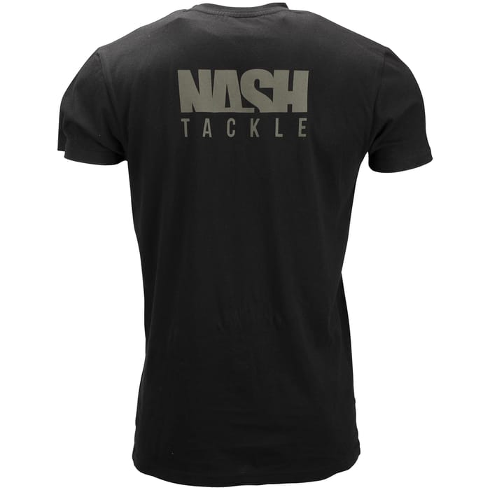 Nash Tackle Black Fishing T-Shirt Back