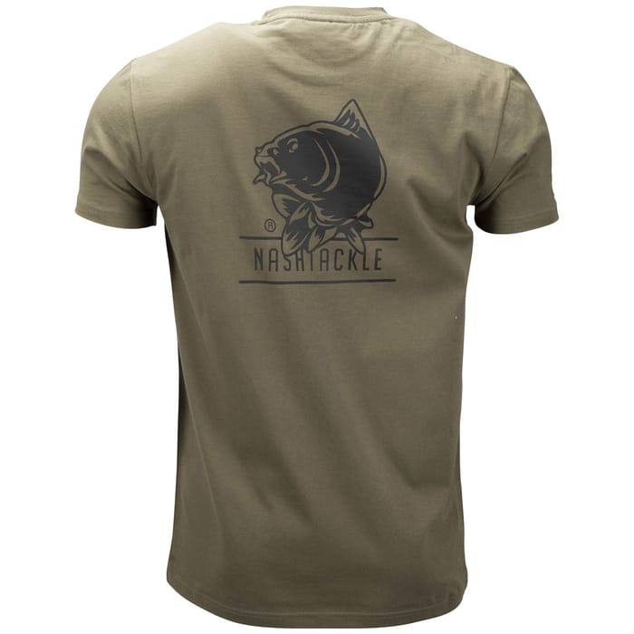 Nash Tackle Green Fishing T-Shirt Back