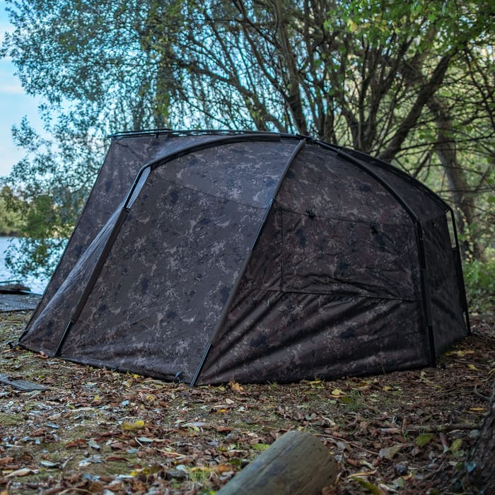 Nash Titan Camo Fishing Bivvies In Use 3