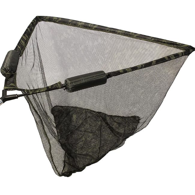 NGT Camo Specimen Landing Net 42" with Dual Float System Inc Metal ‘V’ Block & Stink Bag