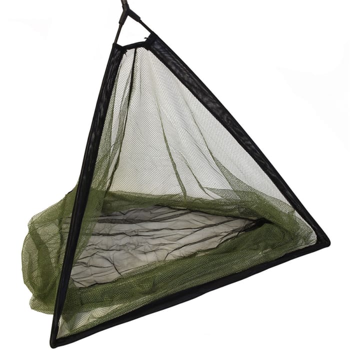 NGT 42" Specimen Two-Tone Mesh Net with Plastic 'V' Block & Stink Bag 1