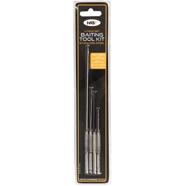NGT Stainless Steel Baiting Tool Kit - 4 Piece