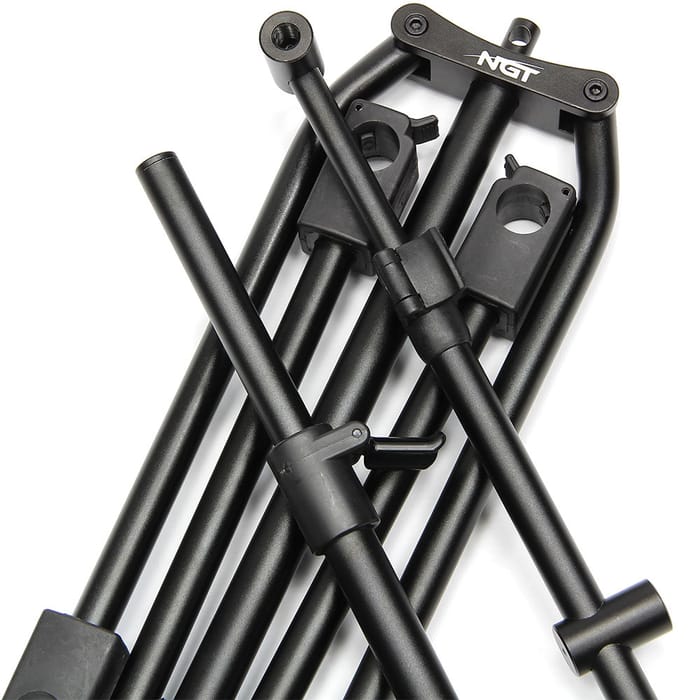 NGT Dynamic 3 Rod Compact Pod Fully Adjustable + Buzz Bars + Case 4