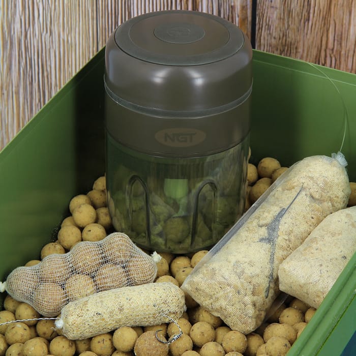 NGT Electric USB Rechargeable Boilie Grinder In Use 1