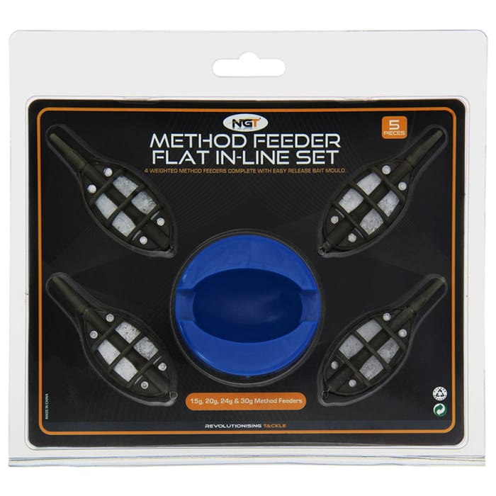 NGT Method Feeder Flat In-Line Set  - 5 Pack
