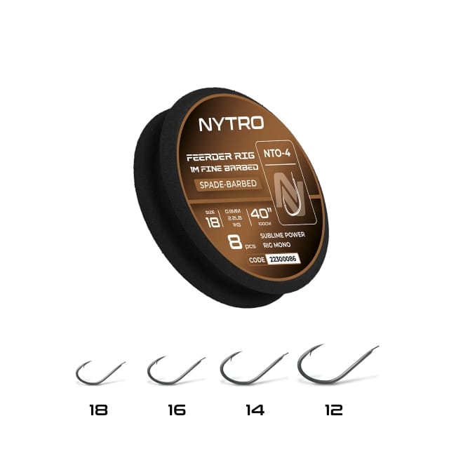 Nytro NTO-4 Fine Feeder Ready Tied Rigs
