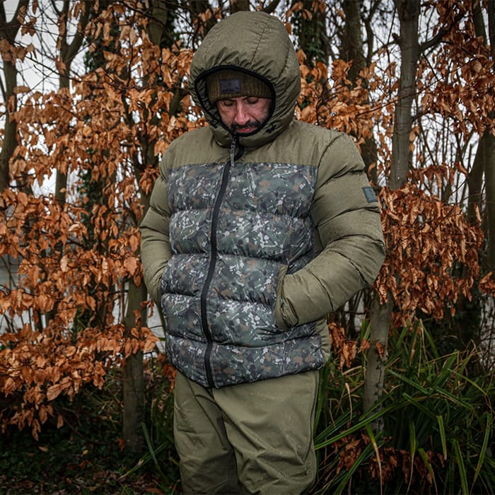 OMC Cubera Puffer Fishing Jacket In Use 3