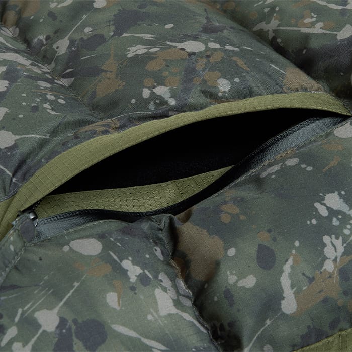 OMC Cubera Puffer Fishing Jacket Close Up 1