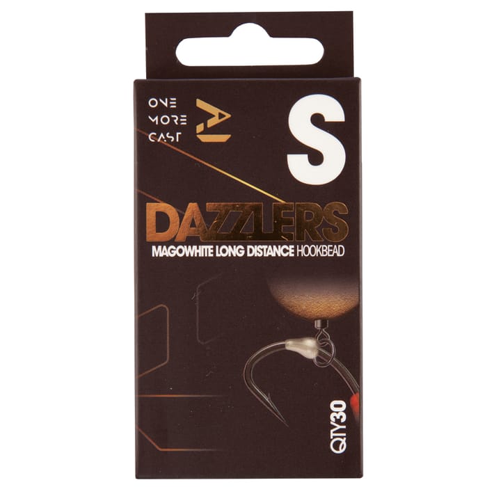 OMC Dazzlers Mago White Long Distance Fishing Hook Bead 1