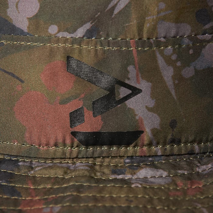 OMC PB Fishermans Bucket Fishing Hat Close Up Branding