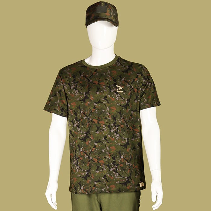 OMC Signature Splash Camo Fishing T-Shirt Front
