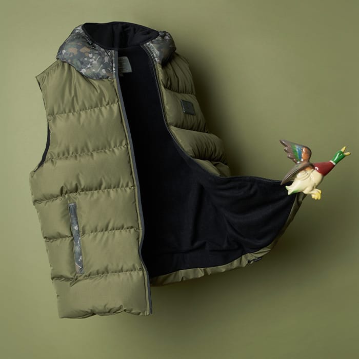 OMC Wuchang Puffer Fishing Gilet Inside