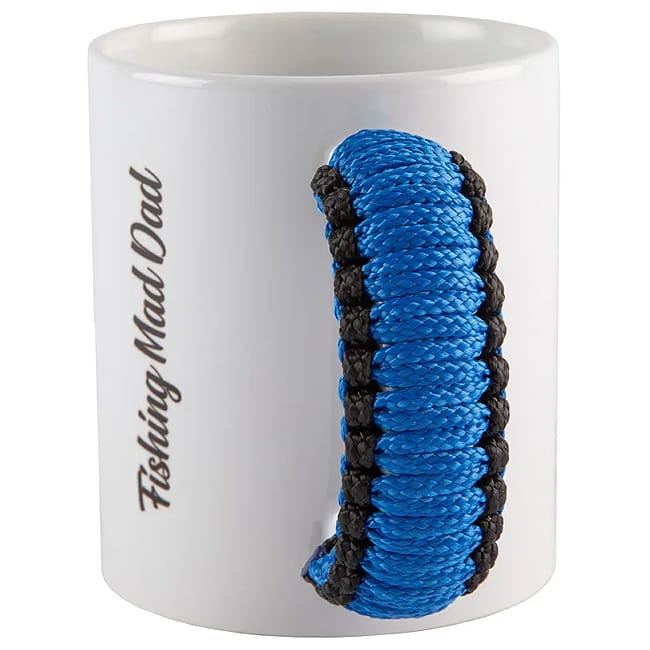 Paracord Blue Handle Mug Fishing Mad Dad 5