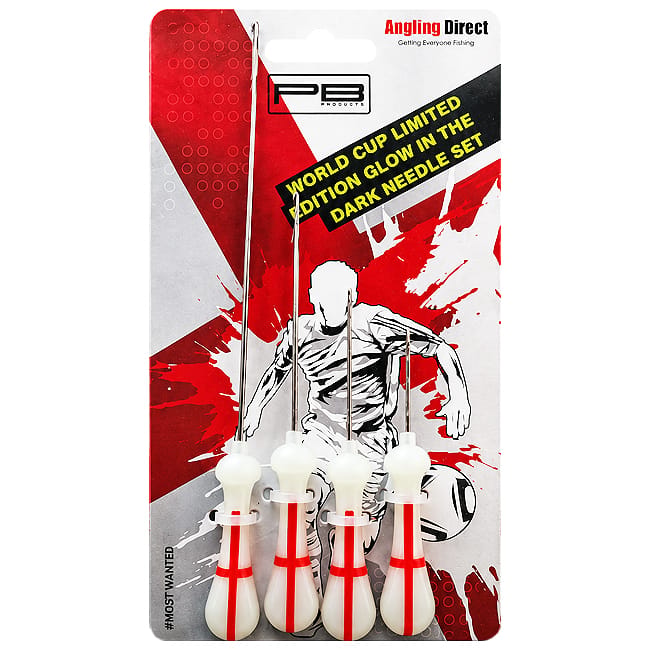 PB Products England Flag Glow In The Dark Needle Set 4-pack