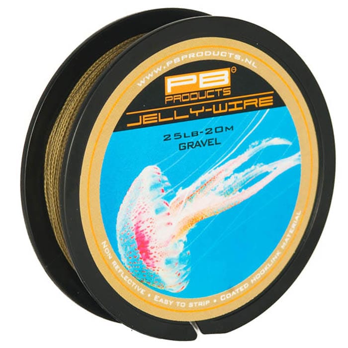PB Products Jelly Wire Coated Fishing Hooklink 20m Gravel
