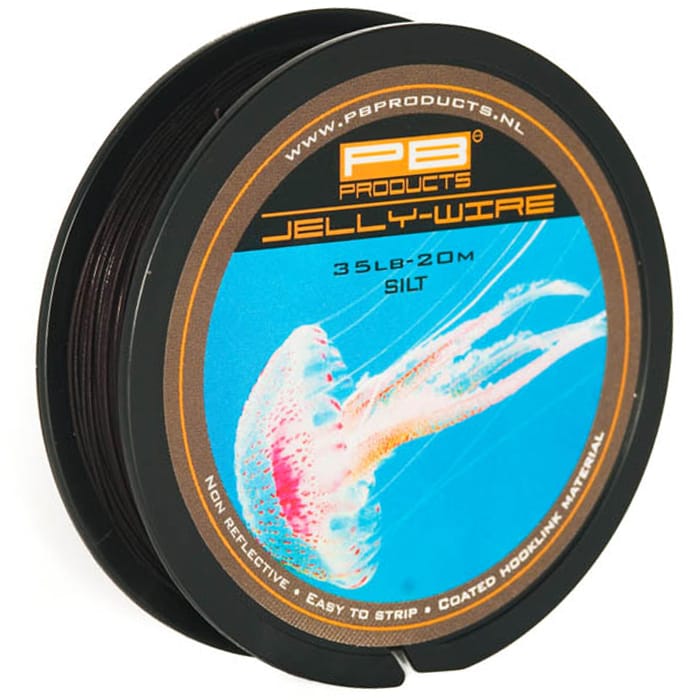 PB Products Jelly Wire Coated Fishing Hooklink 20m Silt