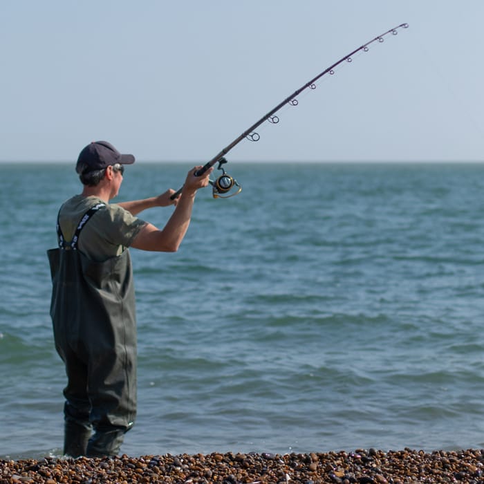 Penn Rampage II Surf Rod In Use 7
