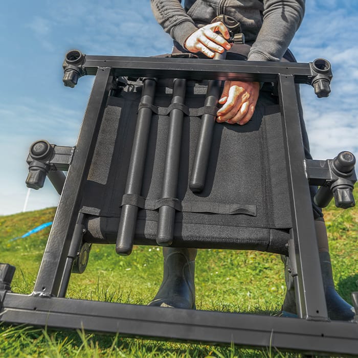 Preston Absolute 36 Feeder Fishing Chair In Use 2