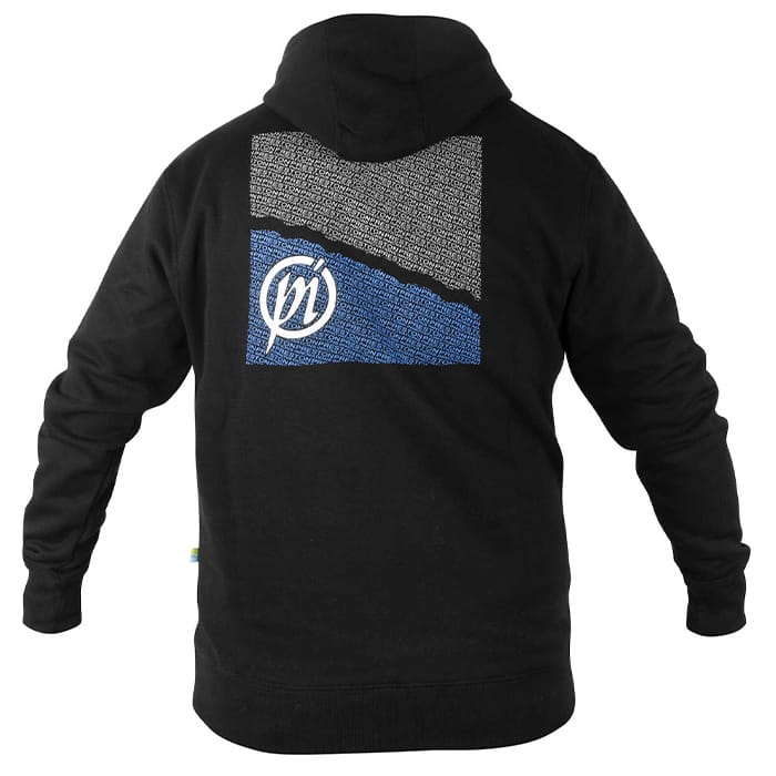 Preston Black Fishing Hoodie Back