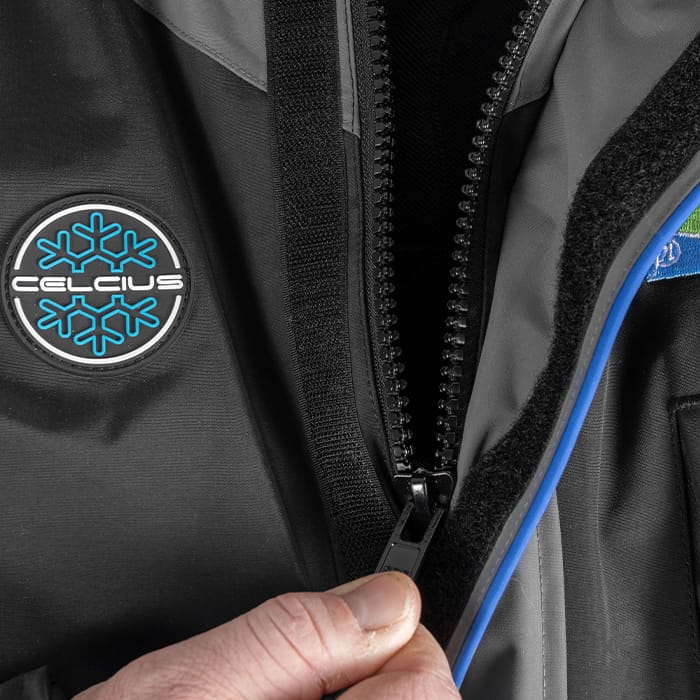 Preston Celcius Suit Close Up Zip