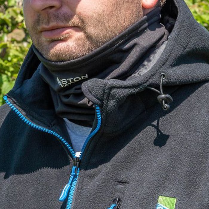 Preston Drifish Fishing Neck Warmer In Use 2