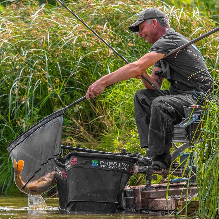 Preston Hair Mesh Landing Net In Use
