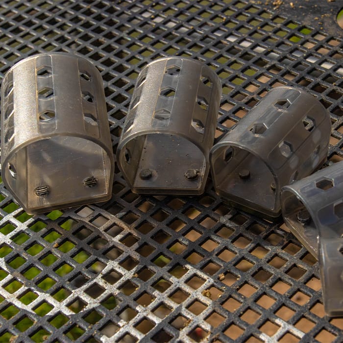 Preston Hexmesh Plastic Open End Fishing Feeders In Use 1